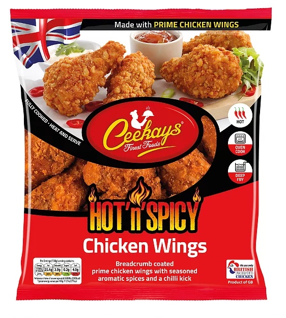 Ceekays Hot'n'Spicy Breaded Chicken Wings.